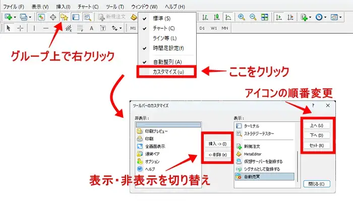 MT4ツールのカスタマイズ